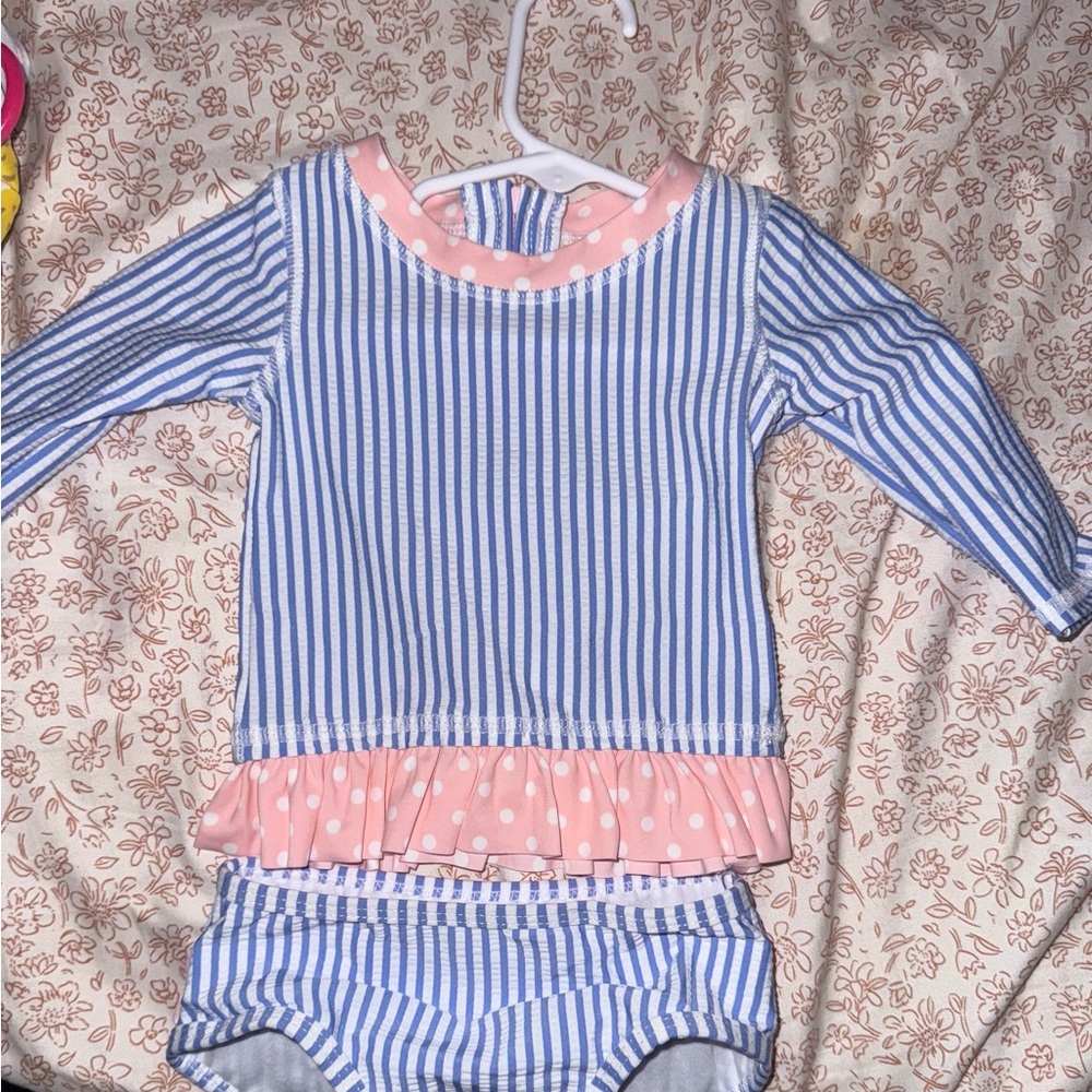 NWT RUFFLE BUTTS 3/6M swim